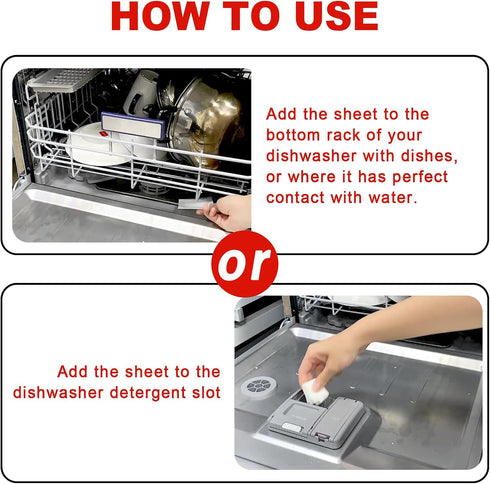 Eco Dishwasher Detergent Sheets, Up To 160 Loads, Grapefruit Scent Plastic Free Dishwashing Soap Strips