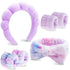 VELSCRUN 6 Pack Spa Headband Set, Multicolour Purple Makeup Headband for Washing Face and Skincare