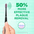 GUM Sonic Powered Toothbrush - Tapered Bristles Clean Below The Gumline, Bundle, Black, 1 Handle + 2 Refills