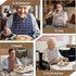 Men,Seniors,Women,3-Pack Adult Bibs for Washable Waterproof Bib with Crumb Catcher,Easy to Clean and Carry,Reusable