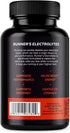 Runner's Electrolytes - Salt Electrolyte Pills for Hydration, Stops Cramps, Boosts Endurance - 100 Capsules
