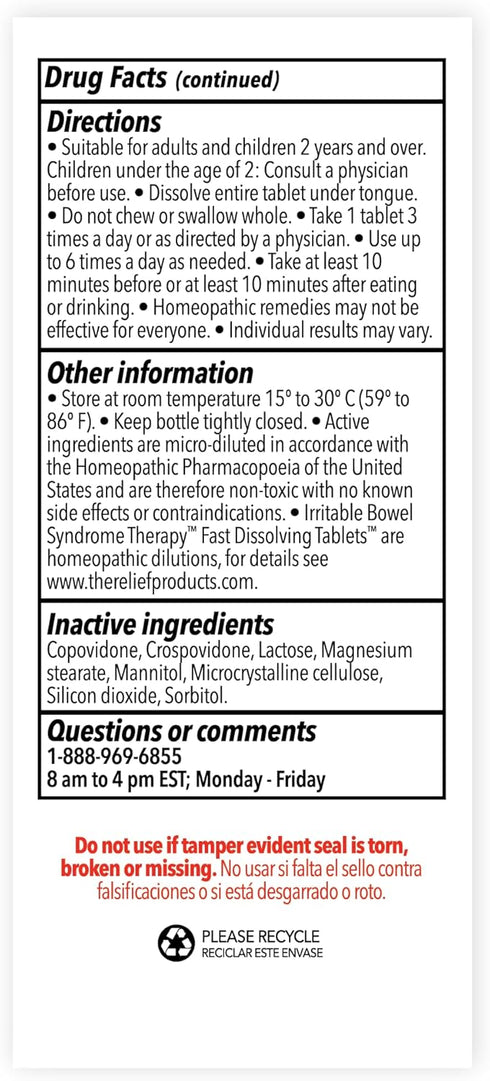 The Relief Products IBS Therapy Fast Dissolving Tablets, 70 Count