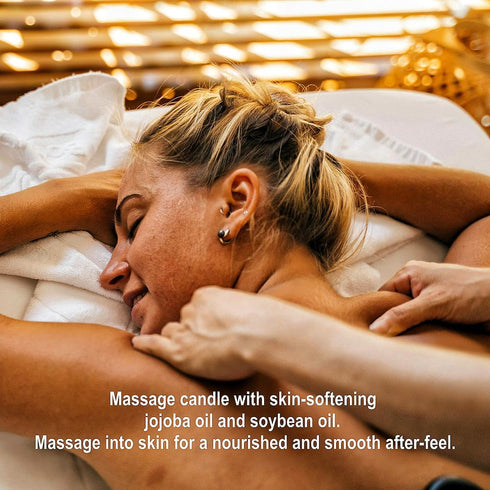 Massage Oil Candle, 4.5oz Romantic Gift SPA Use Home Scented Candle Body Oil with Soybean Oil