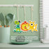 3 Pcs Compressed Wood Pulp Sponge Scrubber, Cute Cartoon Dual-Sided Reusable Dish Washing Cleaning Sponges