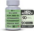Black Seed Oil 3000mg Sea Moss 3000mg Ashwagandha 1000mg Turmeric 1000mg & Elderberry Manuka (90 Capsules Pack of 1)