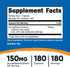 Nutricost Soy Isoflavones 150mg, 180 Veggie Capsules - Gluten Free, Non-GMO, Vegetarian Friendly