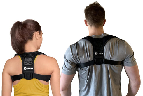 Posture Corrector Back Brace, Adjustable Upper Back Straightener for Men and Women, Universal Large & XL Sizes
