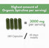 Organic Spirulina Powder Capsules 3000 mg - Pure Non-Irradiated Blue Green Algae, 180 Pills Made in The USA
