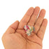 Mini 1.2 Inch Plastic No-Slip Grip Jaw Hair Clip, Floral Printed Small Acrylic Hair Claw Clips, Pack of 12