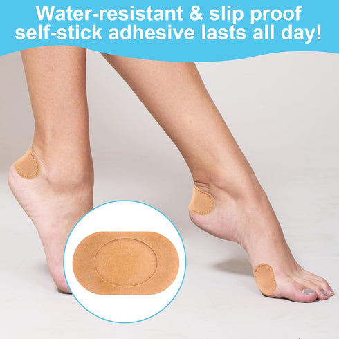 18 Pieces Bunion Cushions Pads, Protector Patches for Bunion Pain Relief to Wear with Shoes, Foot Callus Patches,