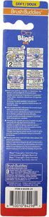 Brush Buddies Blippi Toothbrush with Travel Cap, Soft Bristle Toothbrushes for Kids, 2PC