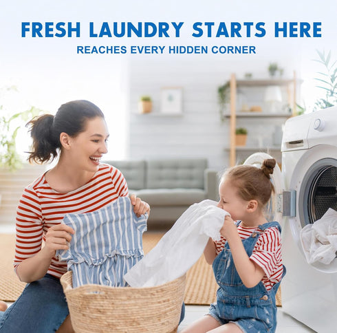 SNUGAVA 24 Pack 1 Washing Machine Cleaner Tablets and Deodorizer: Laundry Machine Tub Descaler Cleaner, Deep Cleaning