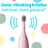 TARSHYRY Toothbrush,IP7 5 Kids Soft Sonic Electric Power Toothbrush Battery Powered Cute Bunny with Brush Heads