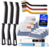 Mudocp Window Track Cleaner Tools Set, 14 PCS Window Groove Cleaning Brush Kit