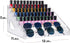 Kingtaily Nail Polish Organizer, Large Capacity 7 Layers Rack, Acrylic Stand Holder for Lipstick and Sunglasses