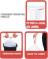 Trash Bags 8-10 Gallon Drawstring, 60 Count Garbage Bags, Heavy Duty White Plastic for Kitchen, Bathroom