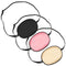 Skylety 3 Pieces Silk Eye Patch for Adult Women, Adjustable Lazy Single Eyepatch with Elastic Strap (Black, Champagne,
