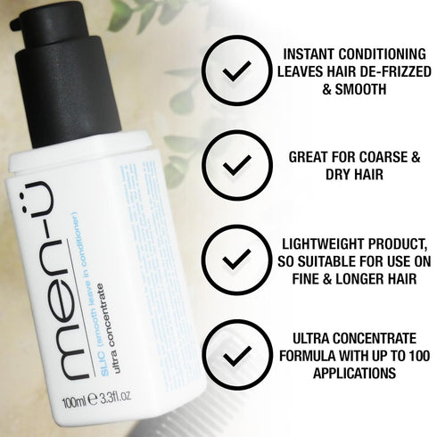 men-ue Ultra Concentrate SLIC (Smooth Leave In Conditioner) (With pump)