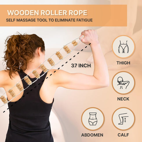 Nuddspa 6-in-1, Wood Therapy Massage Tools Lymphatic Drainage Massager Maderoterapia Kit - Anti Cellulite Body