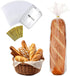 PEOKPIPLE Reusable Bread Bags for Homemade Bread & Sandwich Bread 100 Pack Clear