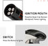 VEXO-Mini4 Torch Lighter - Quad 4 Jet Flame Windproof Butane Refill Portable Lighter for Grill BBQ Camping (Black)