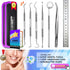 G.CATACC Dental Tools Hygiene Kit, Professional Stainless Steel Tooth Scraper Plaque Remover with Case