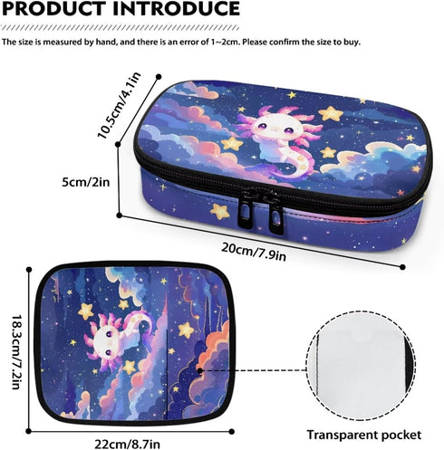 Galaxy Axolotl Insulin Pens Holder Insulated Bag for Diabetic Supplies, Carrying Case for Insulin Pens