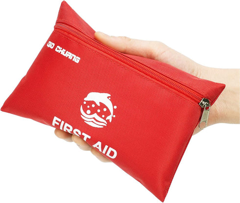 Small Travel First Aid Kit - 87 Piece for Clean, Treat and Protect Most Injuries, Ready for Home, Outdoors, Car