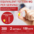 Maaoun 300 Bulb Aged Garlic Extract Capsules Softgels | Odorless Aged Garlic Formula from Allium Sativum | Non-GMO