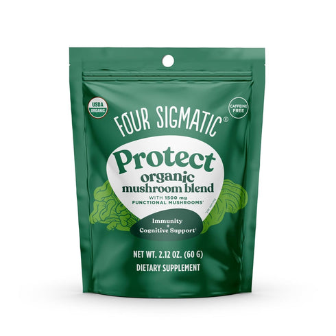 Mushroom Blend Defend Mix by Four Sigmatic - 30 Servings, Organic Mushroom Powder Complex for Immune Support