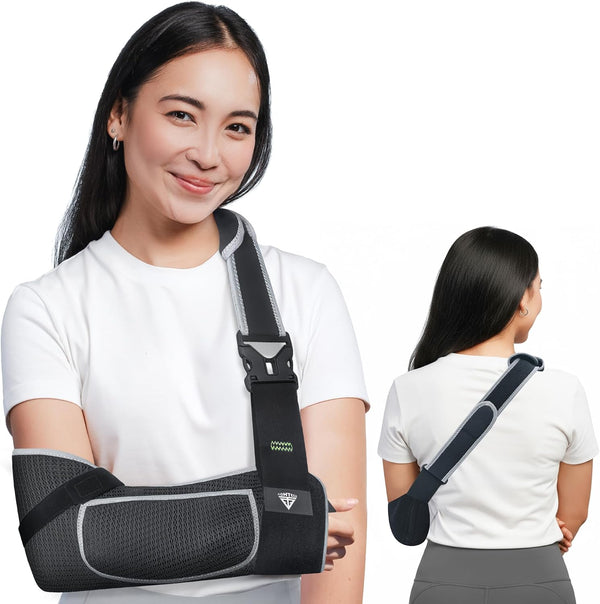 Arm Sling Shoulder Immobilizer for Men and Women - Shoulder Injury Breathable
