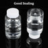Sibba Clear Pill Bottle 6 Pcs Transparent 30ML Medicine Organizers, Leak Proof Caps for Toiletries Storage