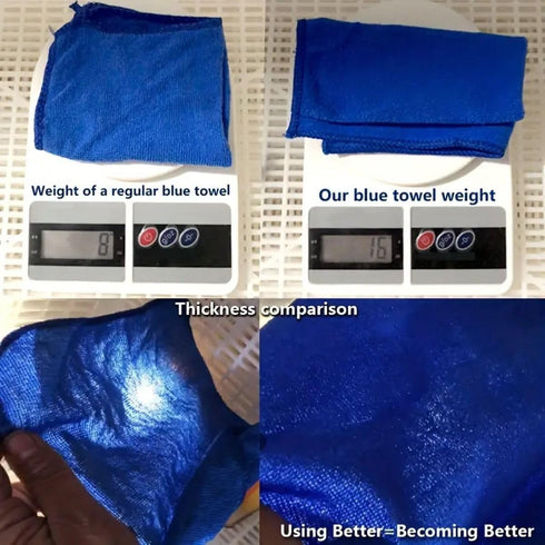 Microfiber Cleaning Towel, 10 PCS Premium Towels for Cars, Lint Free, Scratch-Free, Reusable Cleaning Rags