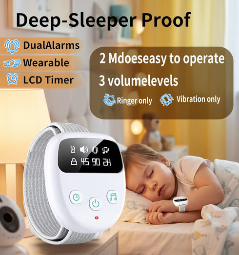 Vastaint Wireless Bedwetting Alarm for Children and Adults, Bed Wetting Alarm for Boys and Girls, Night Potty Training