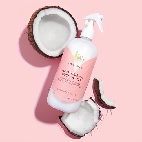 KeraCare CurlEssence Moisturizing Coconut Water, 16 Ounce with Jamaican Black Castor and Coconut Oil