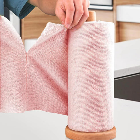 Microfiber Cleaning Cloth Roll, Tear Away Towels, Reusable Washable Rags, 20 Sheets for Kitchen and Car