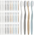 DR.BRIGHT Individually Wrapped Toothbrush - 40PCS Travel Toothbrush Set for Adults and Kids, Multi-Colored