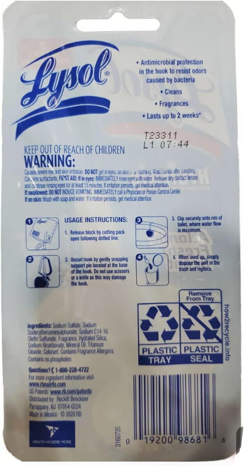 Lysol Lime & Rust Toilet Bowl Cleaner Gel, 24 Oz (Pack of 4), Destroys Stains from Hard Water