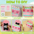 Sereliy Holder,12 Sets Easter Gift Card Egg & Bunny Easter Money Holder with Envelopes, Colorful Spring Basket