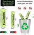 Henreepow 12-Pack Rechargeable AA Solar Batteries Ni-Mh 1.2V 600mAh - Pre-Charged for Outdoor Lights