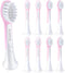 Kids Mini Toothbrush Heads Compatible with Philips Sonicare, Replacement Heads for Ages 3 to 6, Pink - HX6038-8 Pack