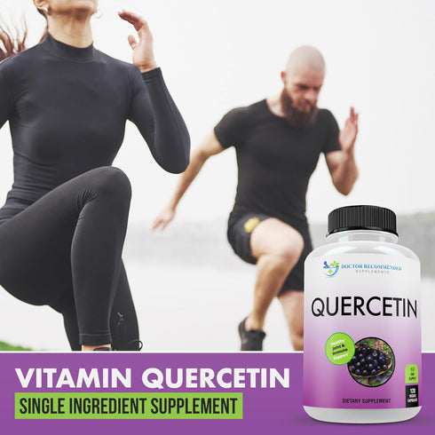 RECOMMENDED 1000mg (120 Pack 3) DOCTOR SUPPLEMENTS Quercetin Per Serving - (Vegan, Non-GMO) Veggie Capsules