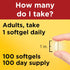 Nature Made Extra Strength Flaxseed Oil, 1400 mg, 100 Softgels, Fish Free Omega 3 Supplement