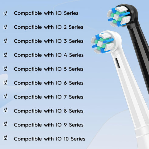 JINKOSZEL 8 Pack 2 3 4 5 6 7 8 9 10 IO Replacement Heads Compatible with Oral B iO Deep Clean Series Electric