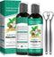 Coconut Mint Oil Pulling, 2 Pack Whitening Mouthwash for Teeth and Gums with Tongue Scraper & Measuring Cup