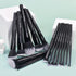 19Pcs ULTRA SOFT Black Labeled DENSE HAIR Makeup Brushes Set - Includes Large Powder and Blending Brushes