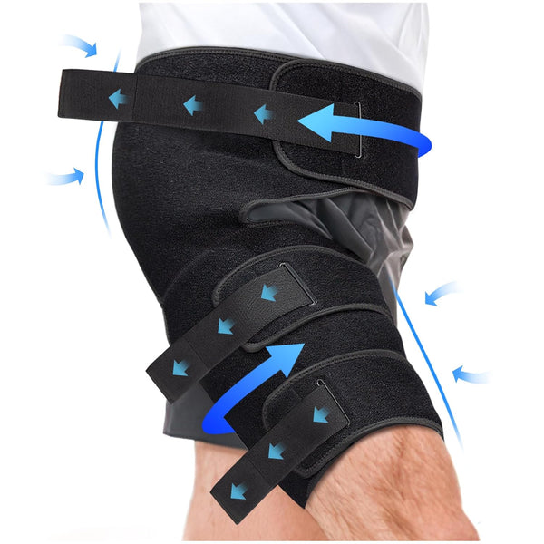 Adjustable Hip & Thigh Brace for Sciatica Pain Relief - Medical Compression Sleeve Stabilizer for Men and Women with