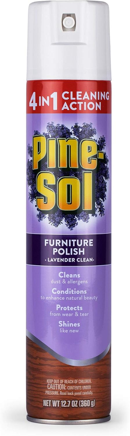 Pine-Sol Furniture Polish Spray, 12.7 Ounces, Fresh Lavender Scent