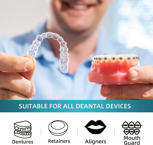 Retainer Cleanser Tablets, Mouth Guards Cleaner, Remove Odors, Stains, 120 Counts Mint by Y-Kelin