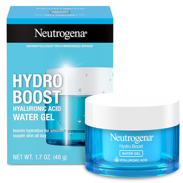 Neutrogena Hydro Boost Face Moisturizer with Hyaluronic Acid, Oil-Free Water Gel Lotion for Dry Skin, 1.7 oz